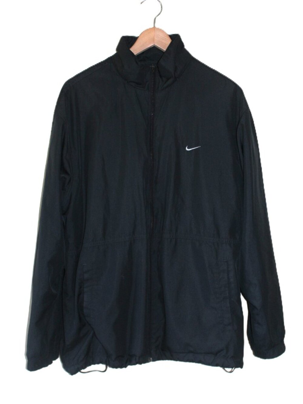 NIKE Fleece-Lined Zip-Up Jacket with Hidden Hood, Men’s L, Unisex Design